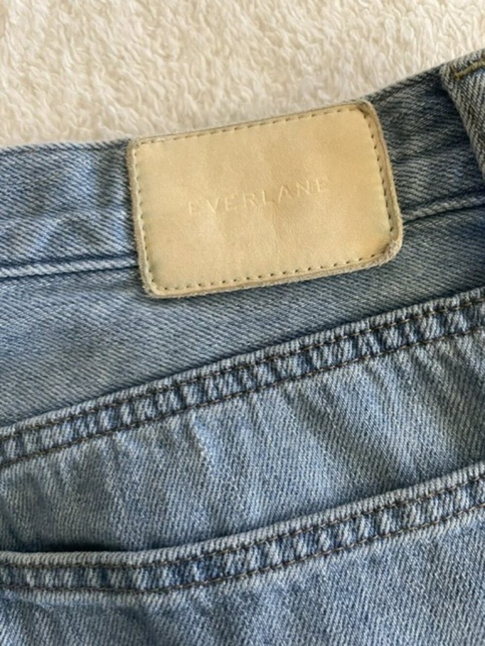 Everlane The Super Soft Straight Leg Jean Medium Wash Organic Cotton Denim 30 R